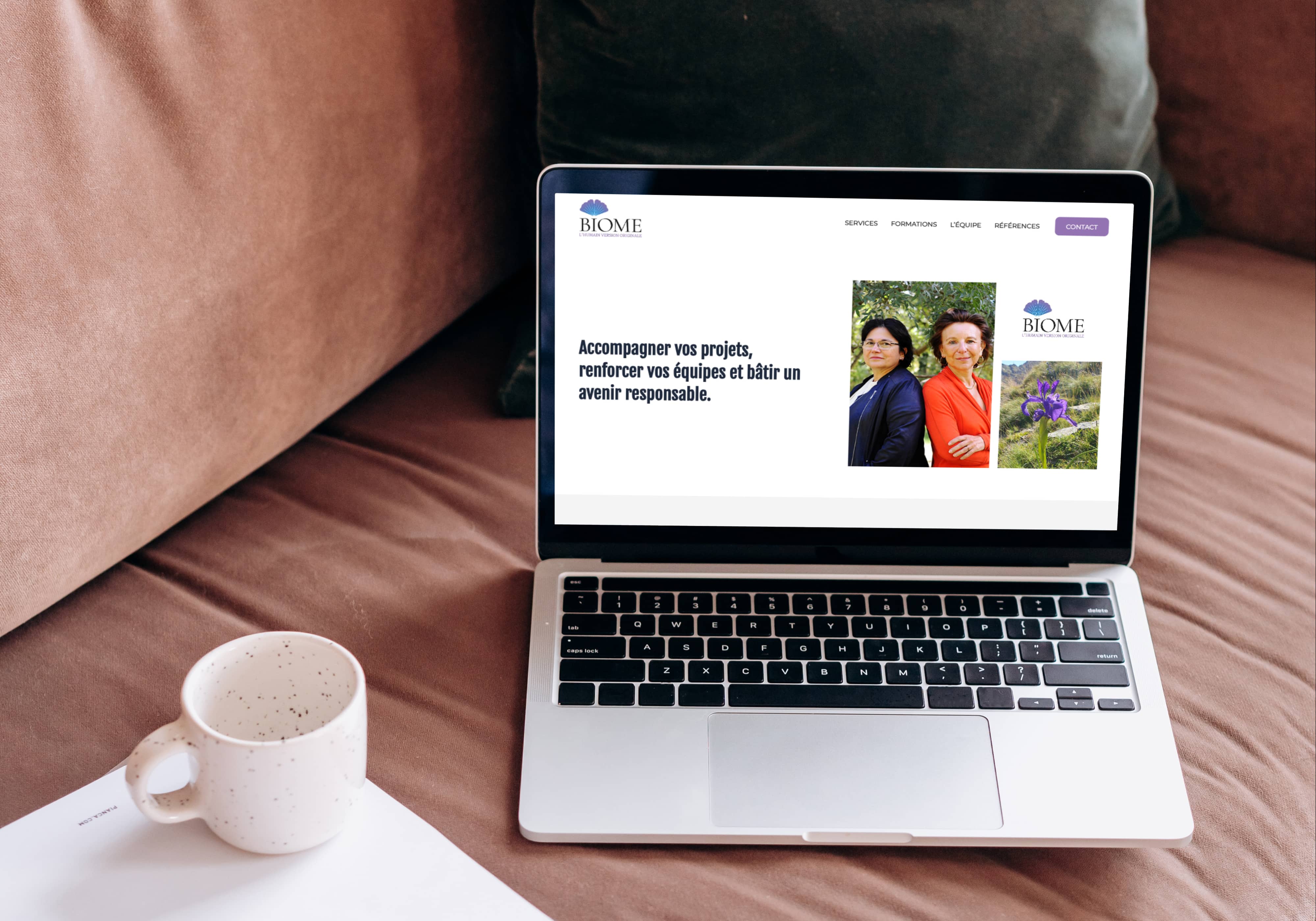 Création de site vitrine pour formateur indépendant à Bordeaux par Chloé Doustalet