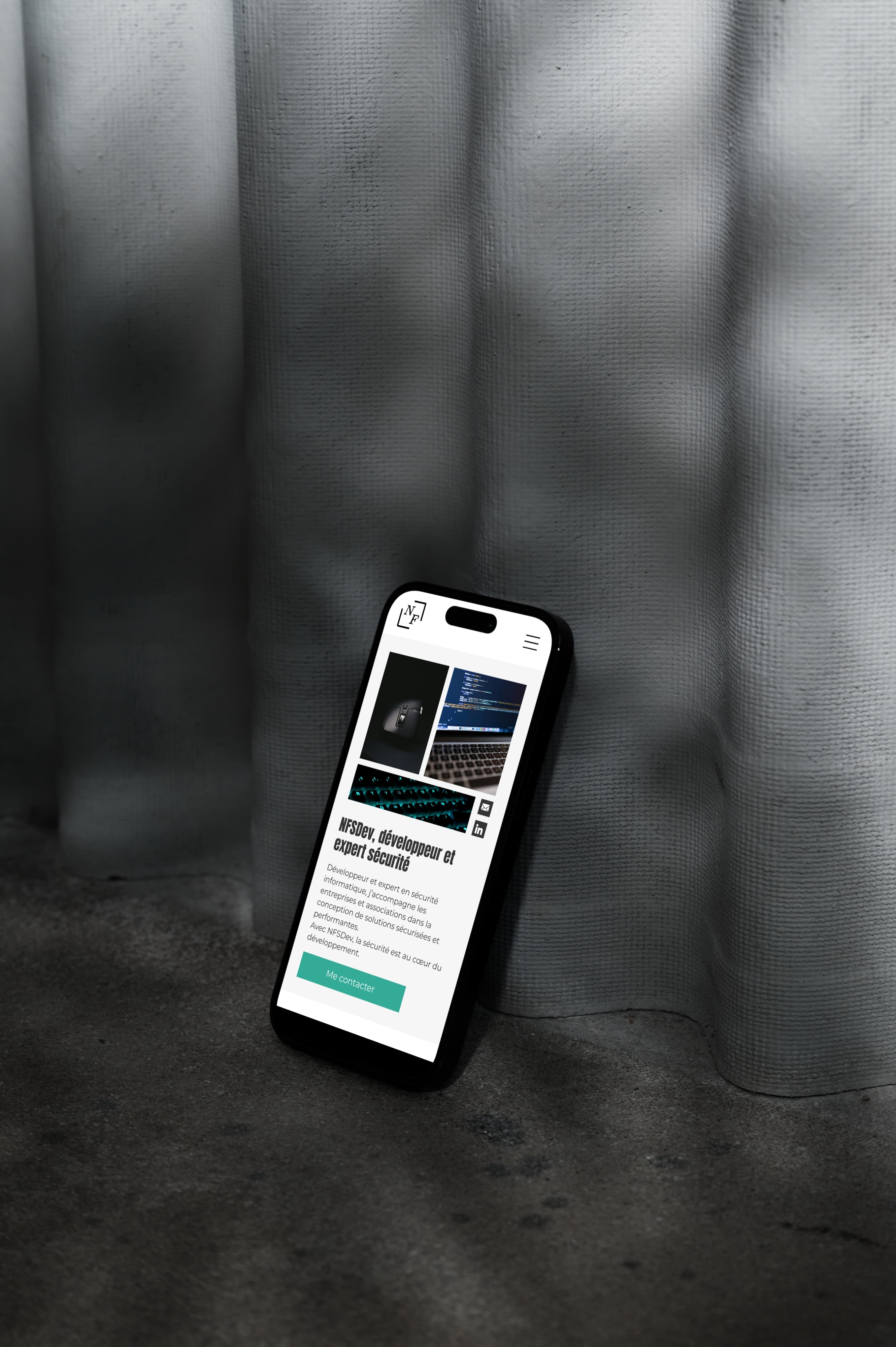 Mockup d'un site réalisé par Chloé Doustalet développeuse web avec meilleurs avis