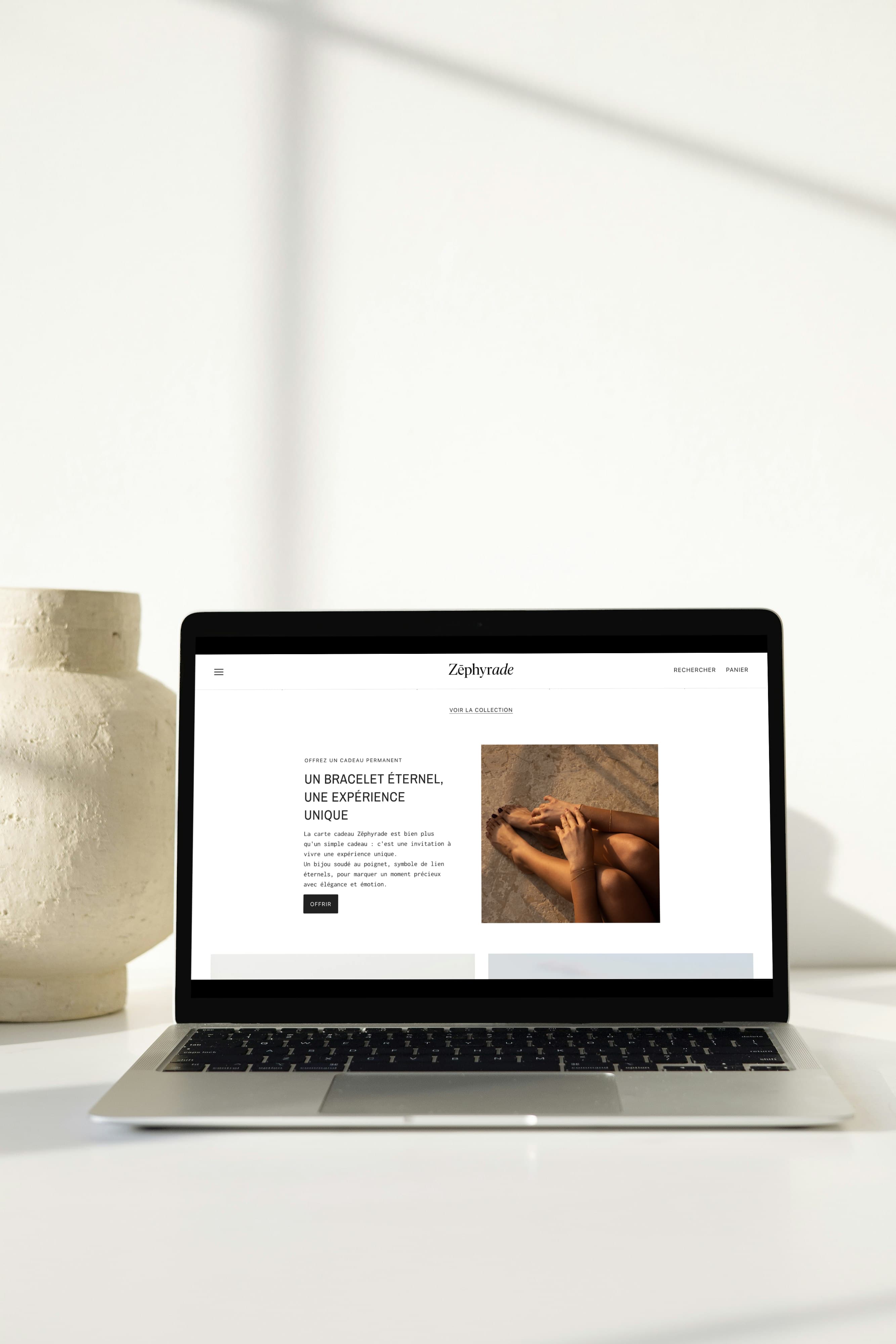 Refonte de page pour mise en avant d’un service sur site e-commerce joaillerie à Bordeaux par Chloé Doustalet